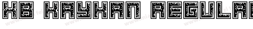 XB Kayhan Regular字体转换